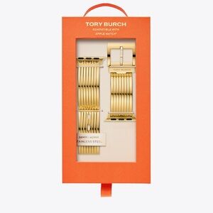Tory Burch Gold-Tone Buddy Bangle Apple Watch Bracelet